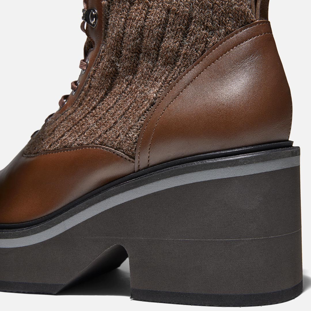ANCEL ANKLE BOOTS, BROWN CALFSKIN